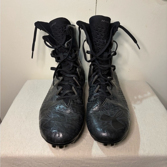 Under Armour Football Cleat Triple Black size 12 - Picture 1 of 6